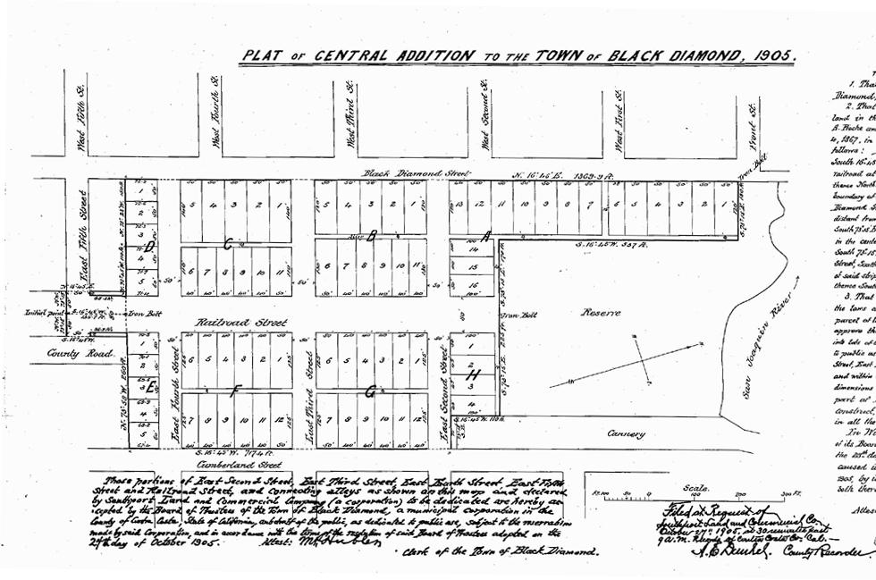 Southport Land had many contributions to the history of Pittsburg, California, including this 1905 subdivision.