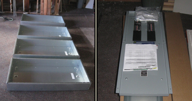 Three-phase sub-panels in storage