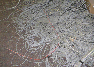 Old wires at 610 Court Street