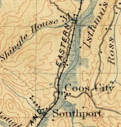 Southport, Oregon topographical map